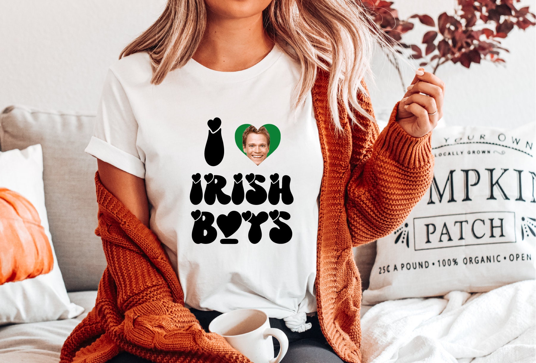 Discover Custom I Love Irish Boy Shirt, St. Patricks Day Women's Shirt, I Love My Boyfriend Shirt