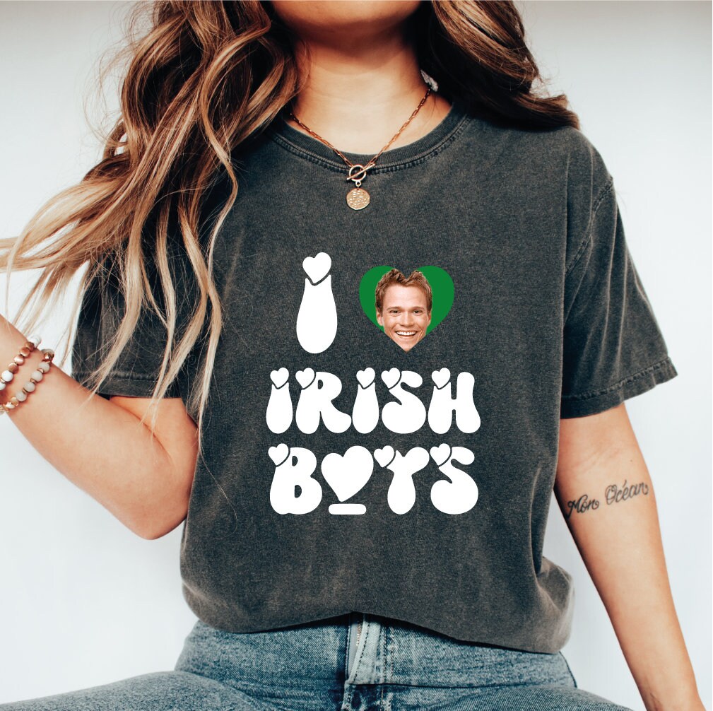 Discover Custom I Love Irish Boy Shirt, St. Patricks Day Women's Shirt, I Love My Boyfriend Shirt