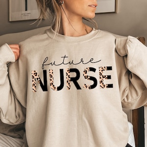 Future Nurse Sweatshirt, Nursing School Student Sweater, RN Registered Nurse Grad Shirt, Nurse in Training Hoodie