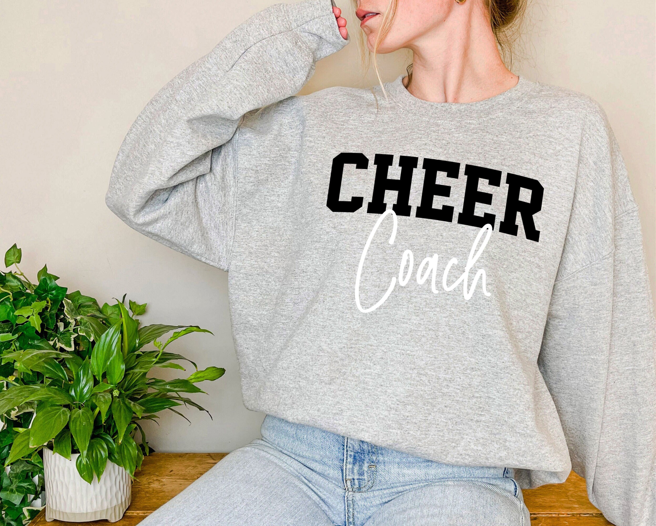 Cheer Coach Sweatshirt Cheerleading Sweater Game Day Shirt Etsy