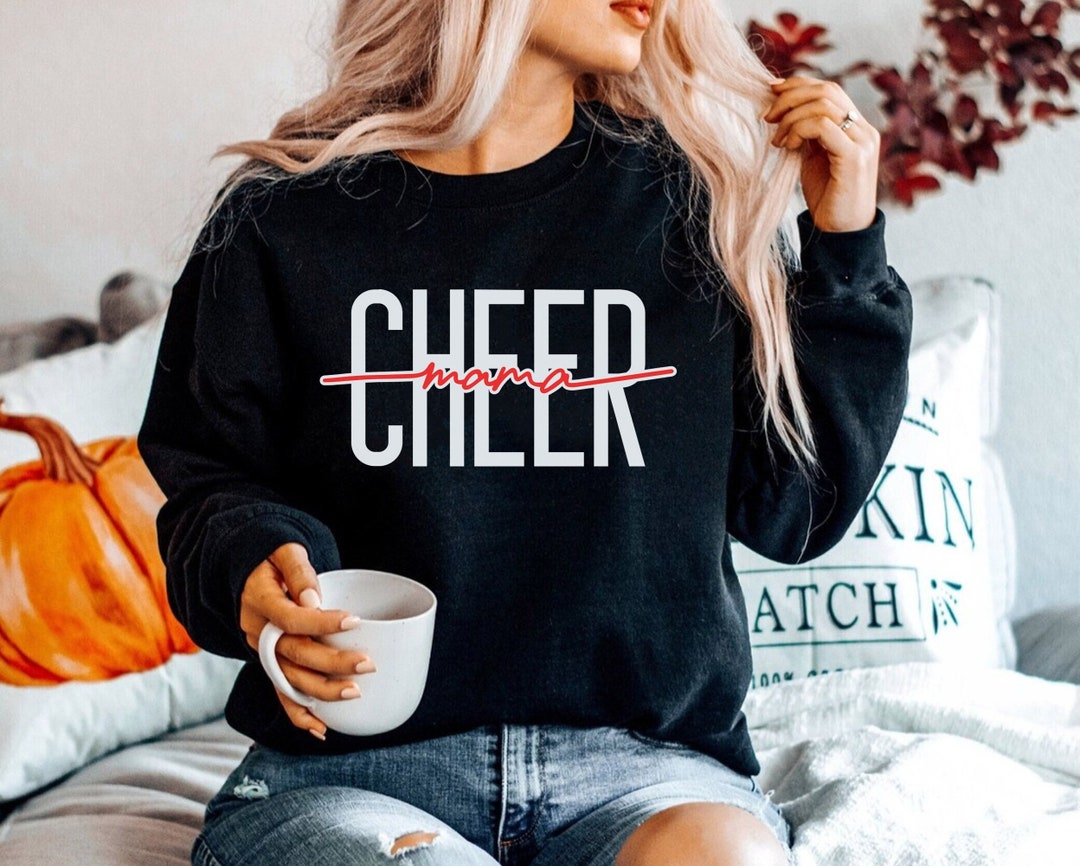 Cheer Mama Sweatshirts, Cheer Sweatshirt Gift for Mom Cheerleader Moms ...