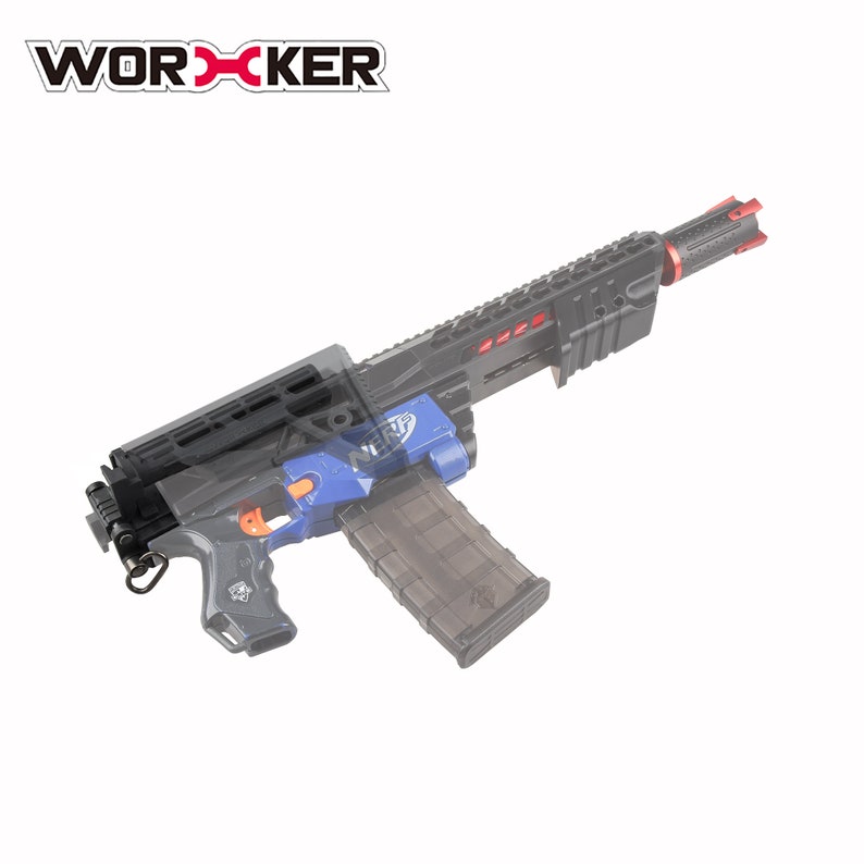 3-5 days arrival guaranteed Worker4Nerf worker mod Shoulder Stock Core with Adaptor for N-Strike Elite Blasters Black