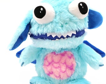 Worry Yummy Monster Doll Toy | Worry Yummy | Childrens Anxiety Worried Soft Toy Zipper Mouth for Boys & Girls - Marvin