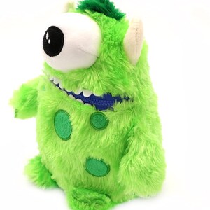 Worry Yummy Monster Doll Toy Worry Yummy Childrens Anxiety Worried Soft Toy Zipper Mouth for Boys & Girls Hank image 6