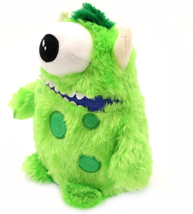 Worry Yummy Monster Doll Toy Worry Yummy Childrens Anxiety Worried Soft Toy Zipper Mouth for Boys & Girls Hank image 6