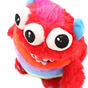 Inquiétude Yummy Monster Doll Toy InquièteZ Yummy Lanxiété des enfants inquiète soft toy zipper bouche pour les garçons et les filles Munch image 7