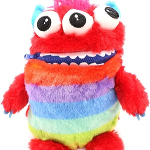 Inquiétude Yummy Monster Doll Toy InquièteZ Yummy Lanxiété des enfants inquiète soft toy zipper bouche pour les garçons et les filles Munch image 1
