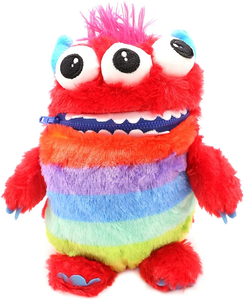 Inquiétude Yummy Monster Doll Toy InquièteZ Yummy Lanxiété des enfants inquiète soft toy zipper bouche pour les garçons et les filles Munch image 1