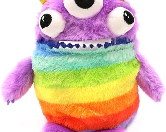 Worry Yummy Monster Doll Toy | Worry Yummy | Childrens Anxiety Worried Soft Toy Zipper Mouth for Boys & Girls - Zipper