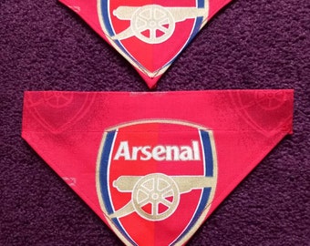 Arsenal FC (AFC/ The Gooners) Dog Cat Pet Bandana L-XS - Slip on collar