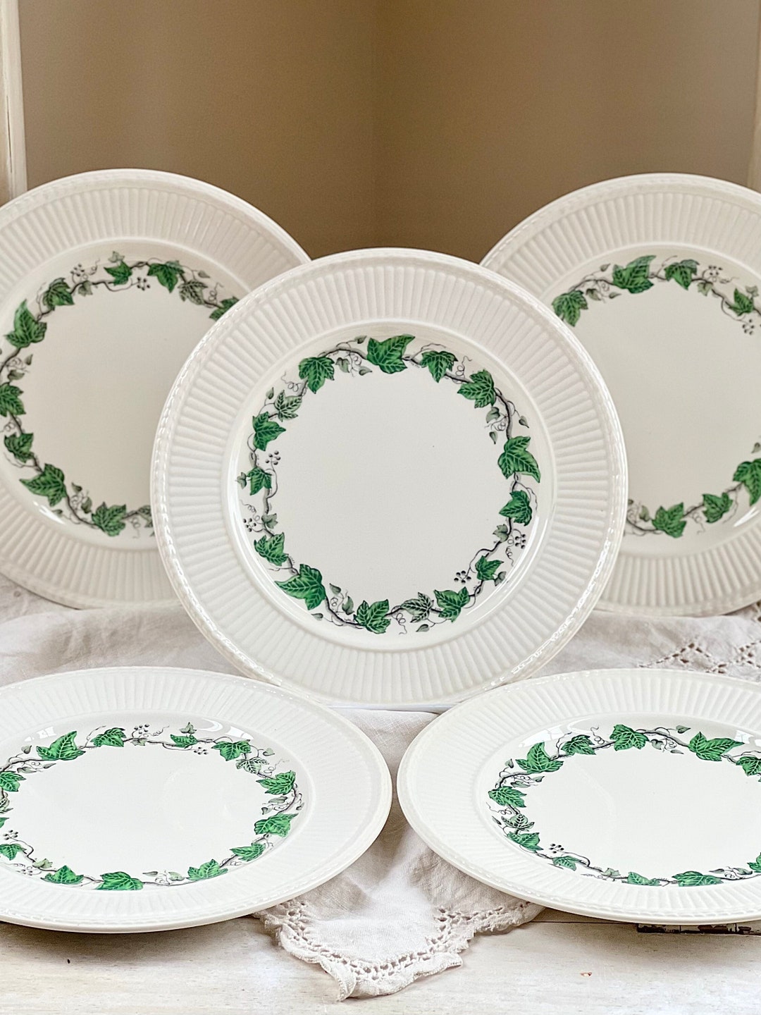 Set of 5, Vintage Wedgwood Edme Stratford Salad Plates, Made in England