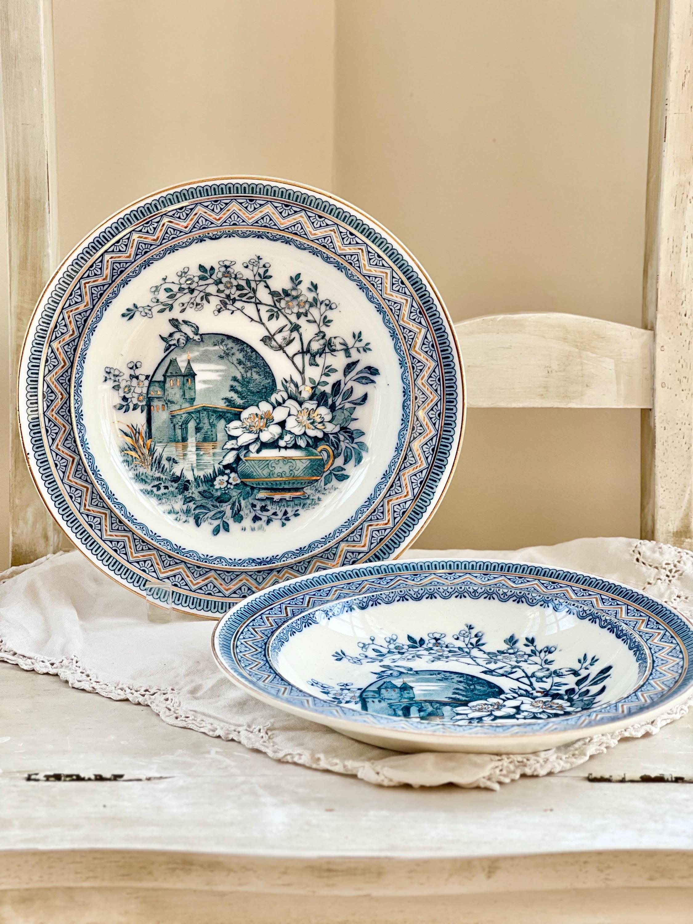 Teal Transferware