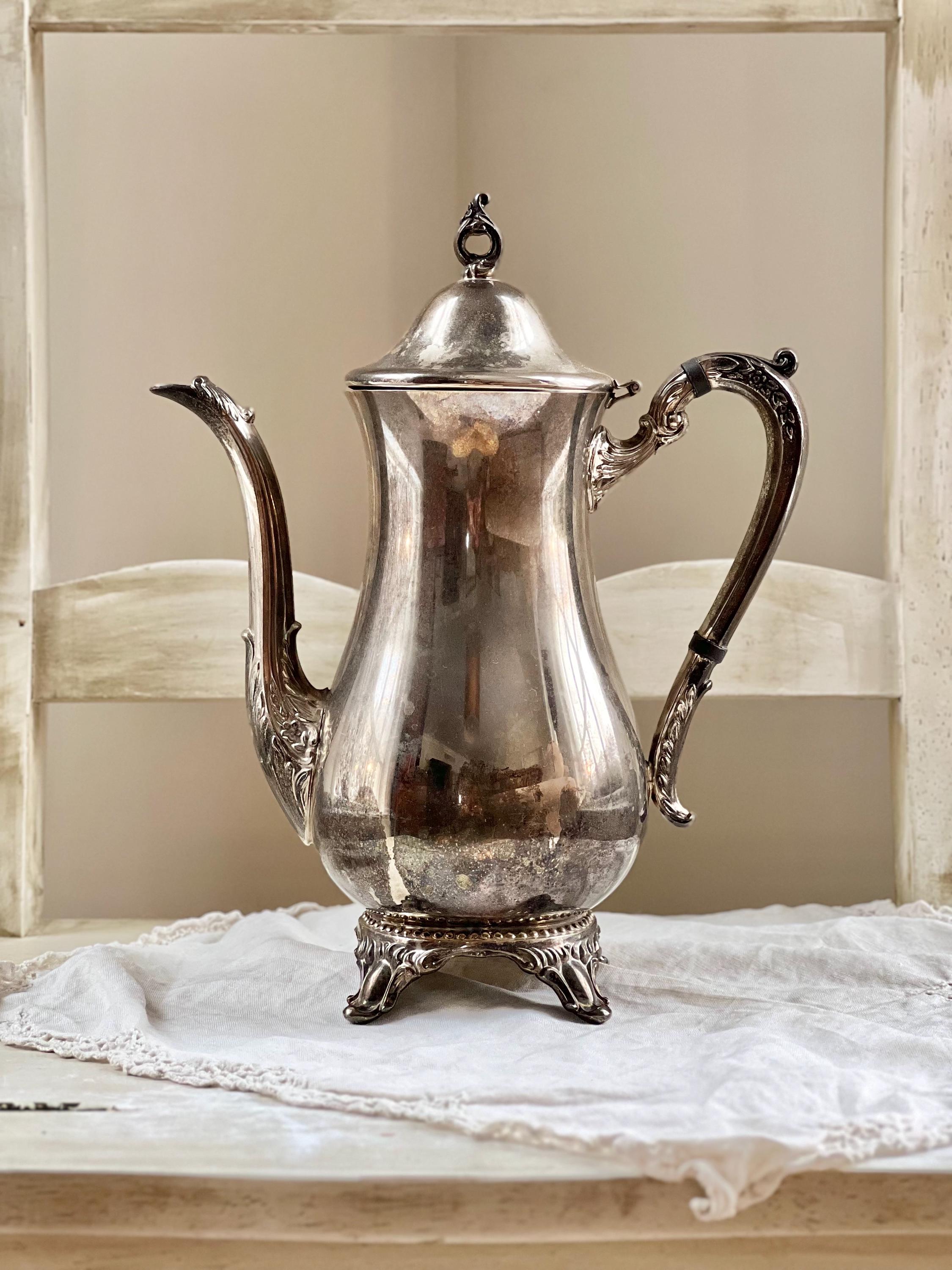 Vintage Silver Plate Coffee Pot by Raimond - Etsy