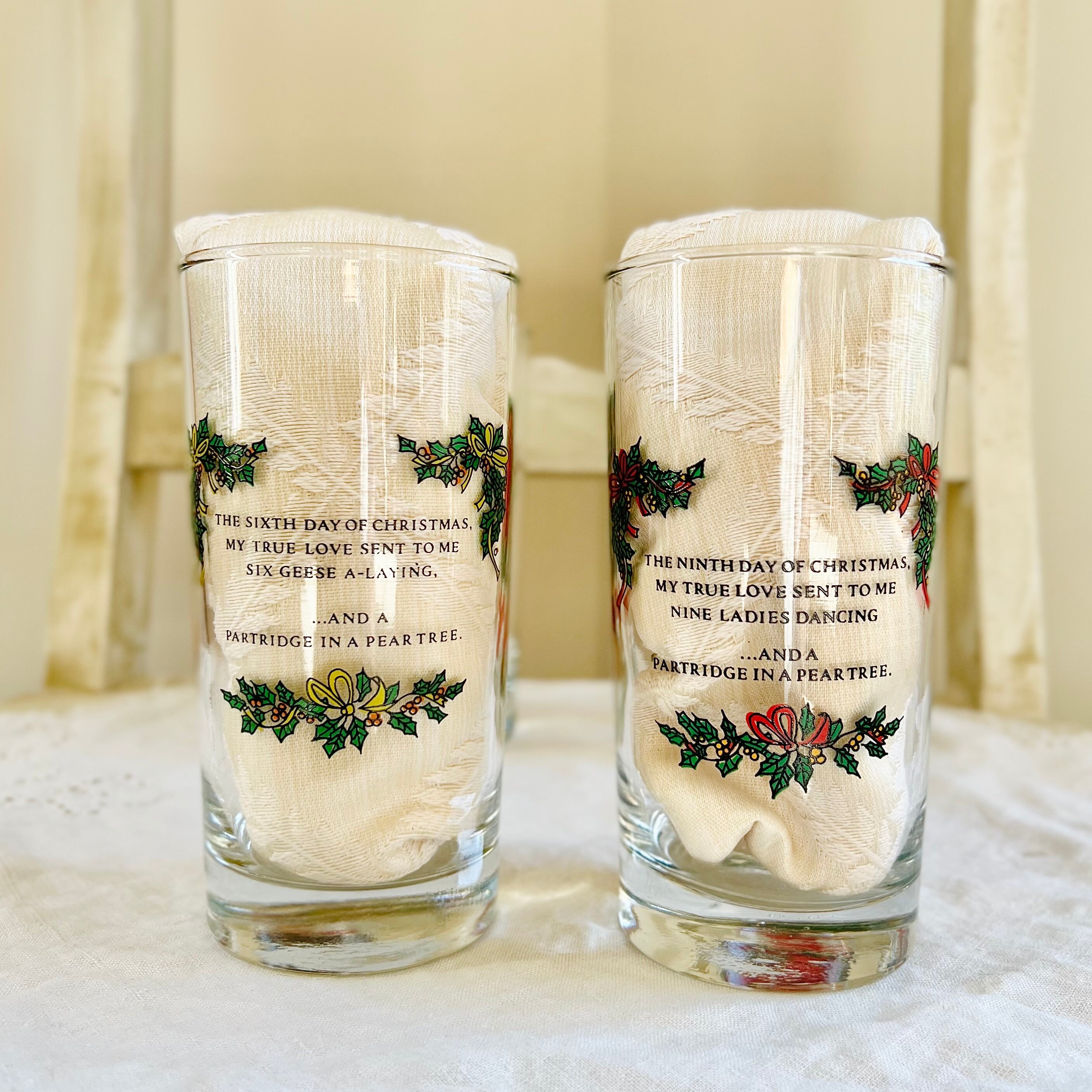 Amazon.com | QAPPDA Highball Glasses Set of 12,Vintage