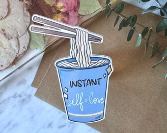 Instant Ramen Self-Love Sticker