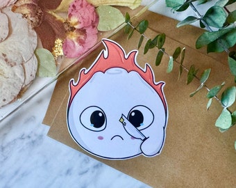 Angry Bao with Knife - Cute Steamed Bun Sticker - Angy sticker