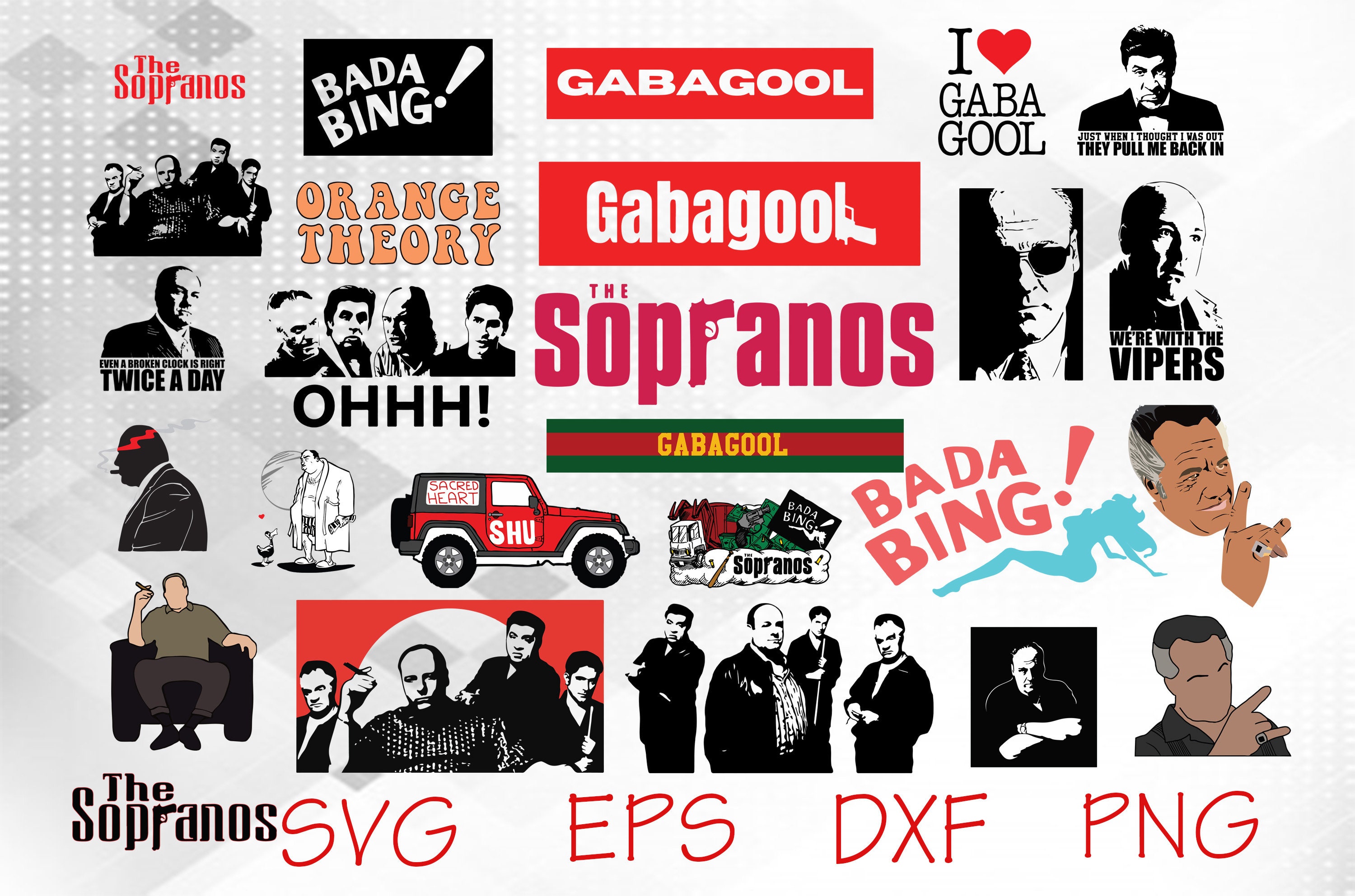 The Sopranos Bundle 26 SVG Gabagool Svg TV Series Svg The Etsy