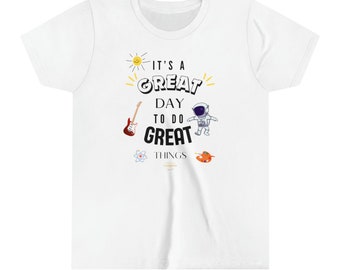 Great Day to Do Great Things Shirt | Youth Short Sleeve Bible Tees