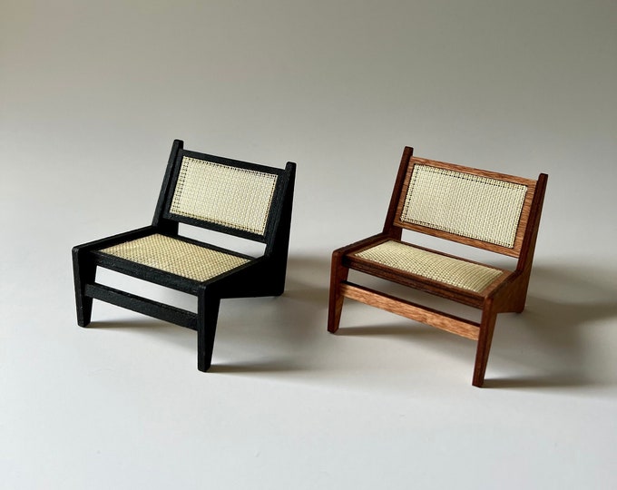 Miniature Designer Chair, Dollhouse Armchair, 112 Scale Modern