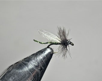 Six (6) - Midge CDC Wing Dry Flies, Size 20, Free Shipping