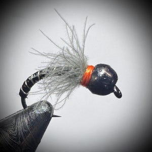 Six (6) CDC Hackle Zerba Nymphs, Size 12, Free Shipping