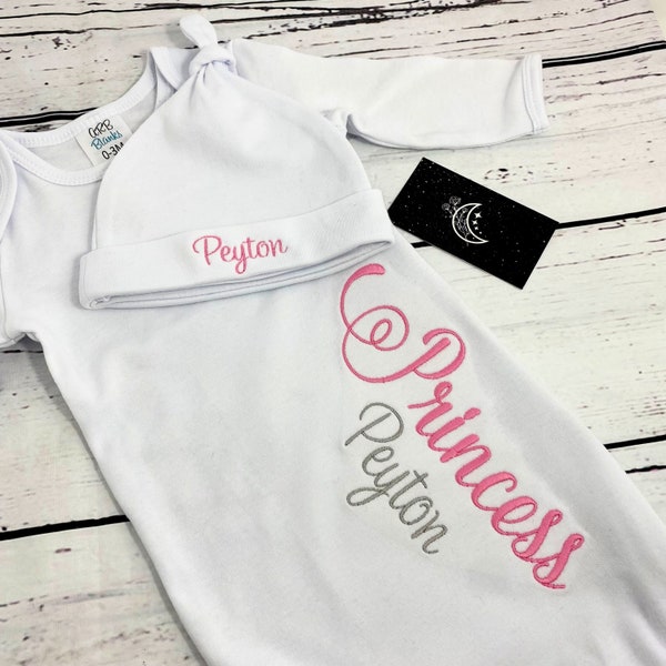 Baby girl coming home outfit | Baby gown for girls | Personalized Baby gown | Newborn coming home | Baby Girl photoshoot gown