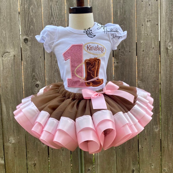 Girls Rodeo Birthday Outfit | Rodeo boots Birthday Shirt | Cowgirl  Tutu Outfit | Girls Birthday Tutu Outfit | Rodeo theme party