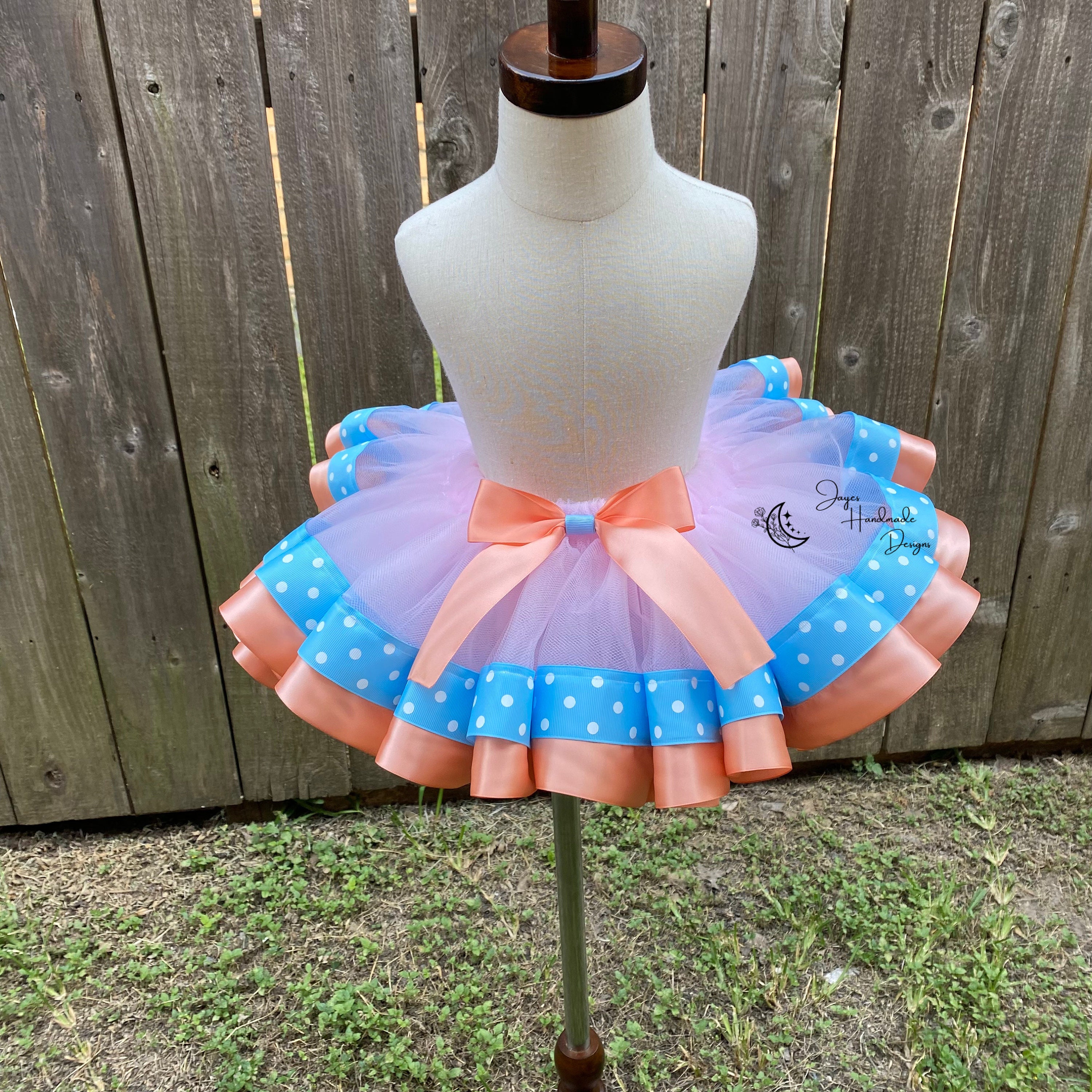 Bluey 1st Birthday Dress --With NAME-- party Tutu outfit Turquoise