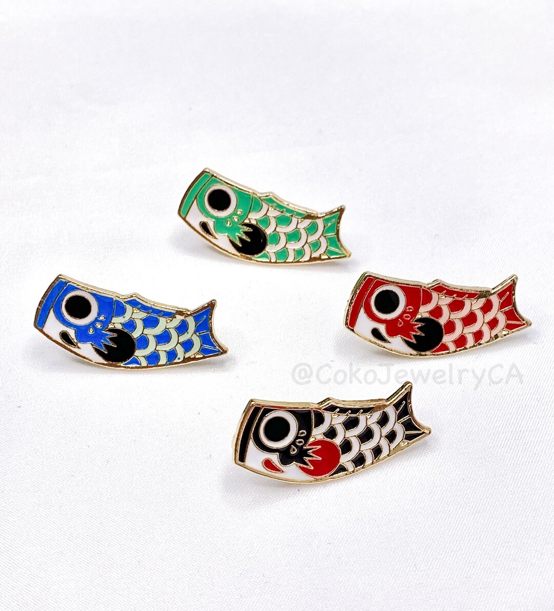 Japanese Koi Fish Enamel Pin Japanese Enamel Pin Koi Fish Etsy
