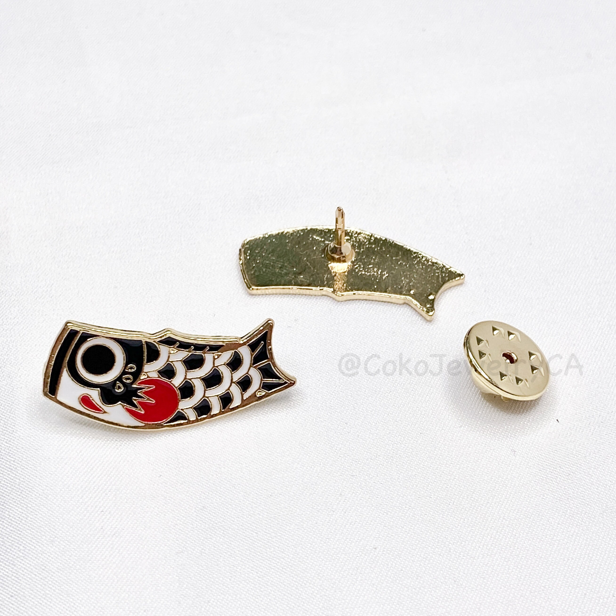 Japanese Koi Fish Enamel Pin Japanese Enamel Pin Koi Fish Etsy