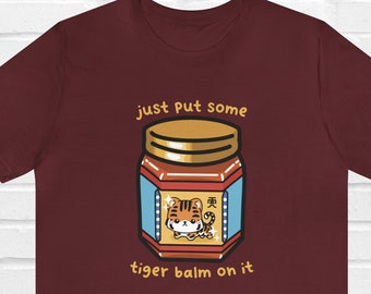 Tiger Balm Shirt: Funny Chinese Ointment Kawaii Tee