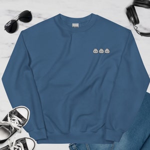Bao Buddies haftowana bluza unisex, bluza dla miłośników Bao, bluza Bao Buddies, bluza z pierożkami, prezent dla miłośników pierogów, prezent dla smakoszy