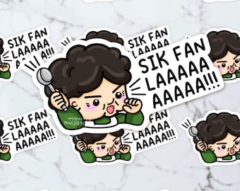Sik Fan La Sticker: Cantonese Food is Ready Vinyl Decal