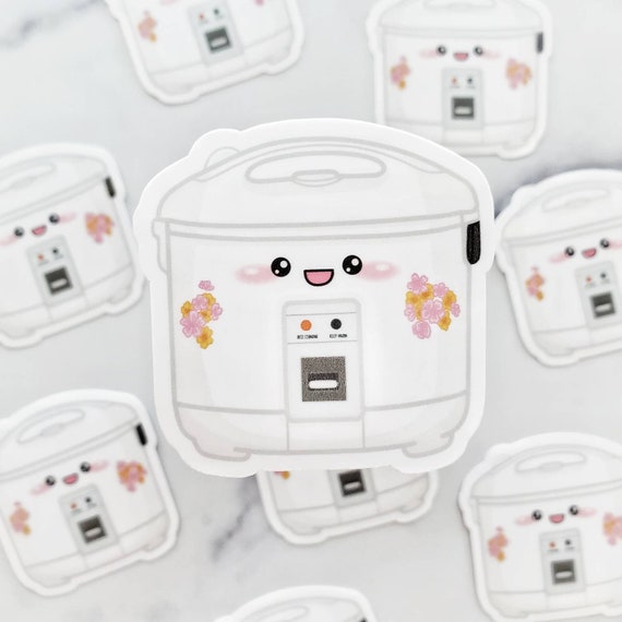 Rice Cooker Sticker Chinese Kitchen Decor Chinese Food Rice - Etsy