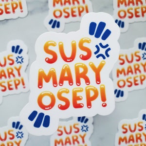 Susmaryosep Sticker, Funny Filipino sticker, Filipino sticker, tagalog sticker, Filipino art, Filipino gift, Philippines sticker, pinoy gift