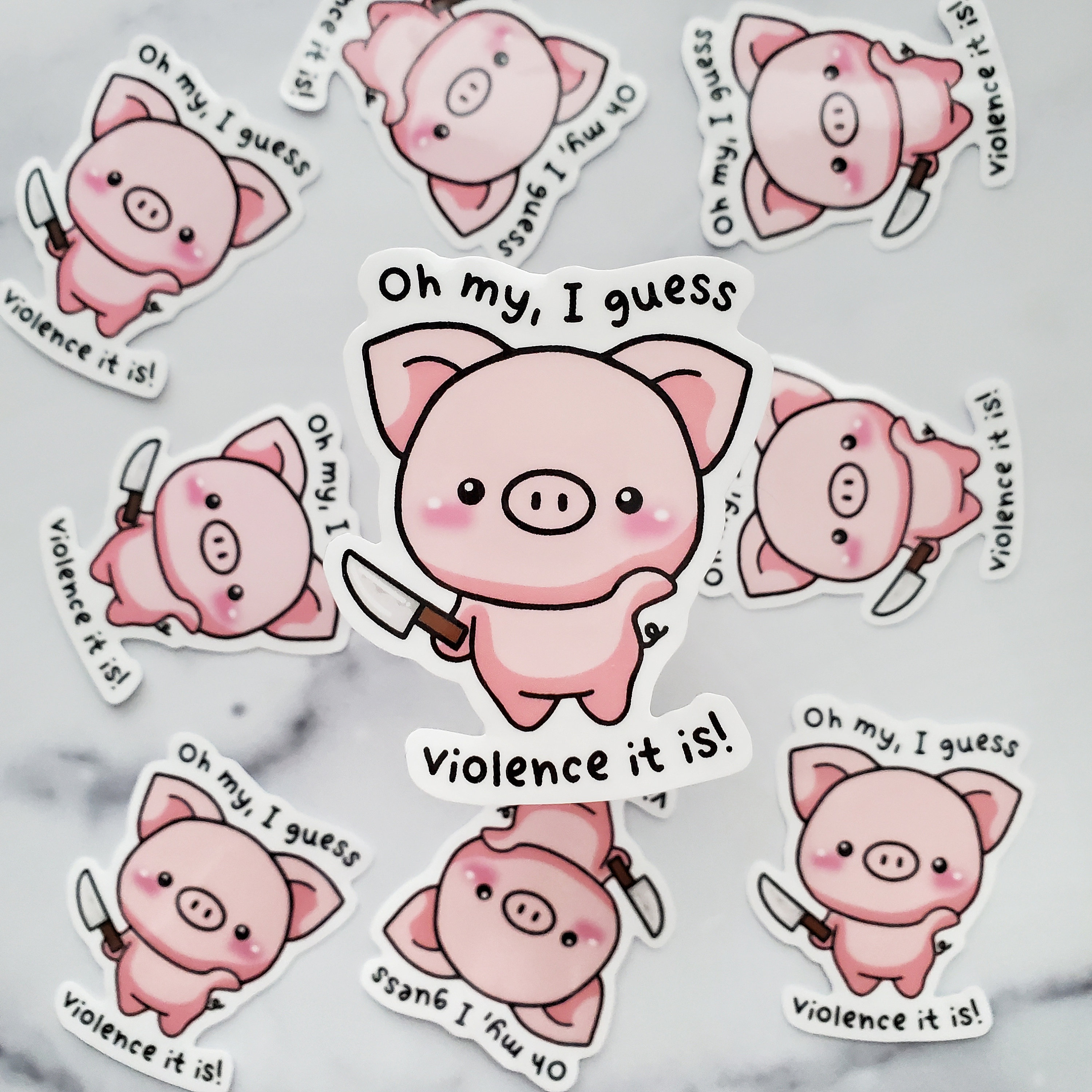 Piglet stickers 2024