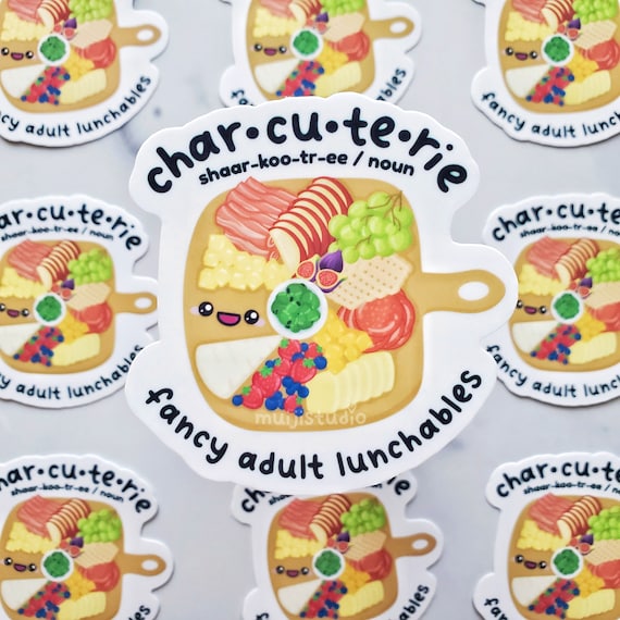 Charcuterie Board Sticker: Foodie Gift, Laptop Decal