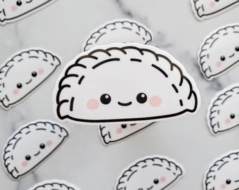 Dumpling Sticker, Waterproof Vinyl Gyoza Decal