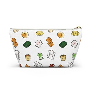 Dim Sum Accessory Pouch w T-bottom, Dim Sum Lover, Dumplings, Chinese Food, Accessory Bag, Makeup Bag, Pencil Case, Travel Pouch, Kawaii