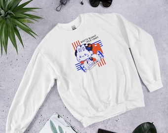 White Bunny Milk Candy Sweatshirt: Kawaii Chinese Asian Treat
