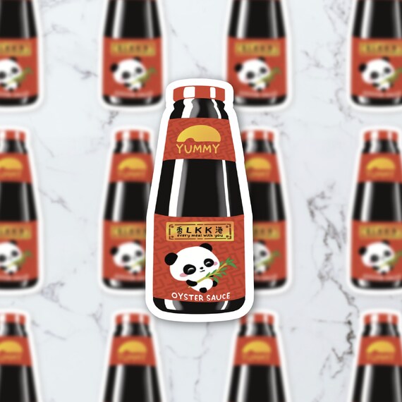 Panda Oyster Sauce Sticker, Asian Food Decor