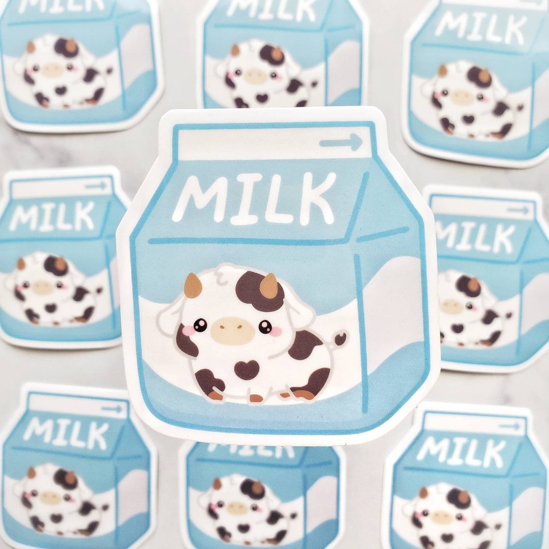 Cute Cow Milk Sticker Milk Lover Dairy Lover Animal Lover - Etsy