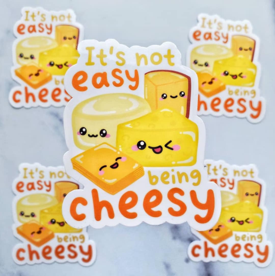 Funny Cheese Sticker, 