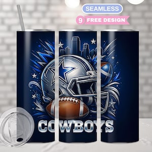 Football Tumbler Wrap PNG: Sports Helmet & Ball Design (Digital Download)