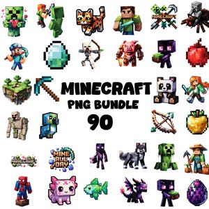 Mine Clipart-Set: 90 PNG hochauflösende Grafiken, kommerzielle Nutzung (digitaler Download)