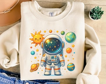 Astronaut Space PNG – projekt koszulki (pobranie cyfrowe)