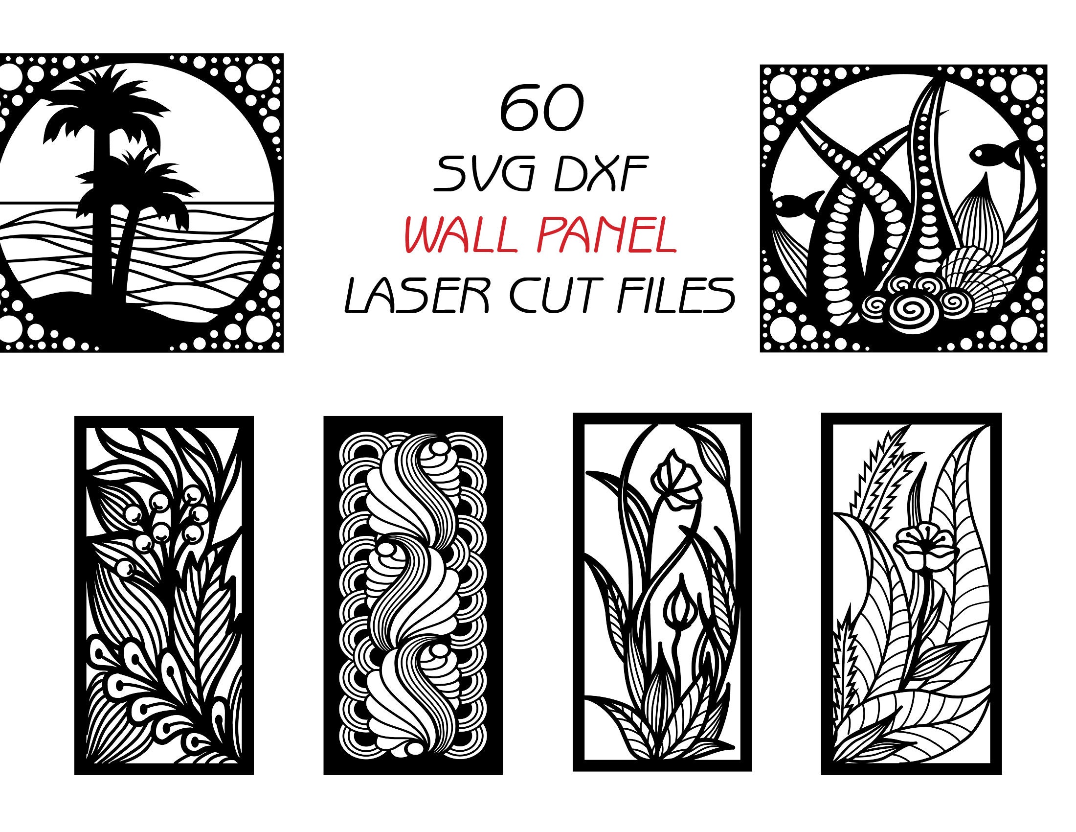 Kitchen Wall Decor AC0015, DXF File ready to cut for Laser or CNC