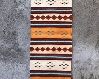 Rains and Mountains design / Oaxaca Mexico / sheep wool rug/