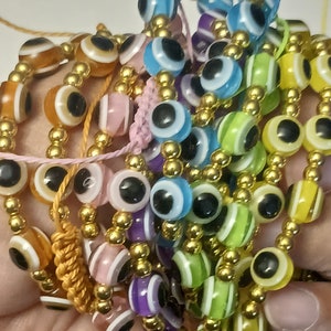 Round Nazar Adjustable Protection Bracelets - Evil Eye