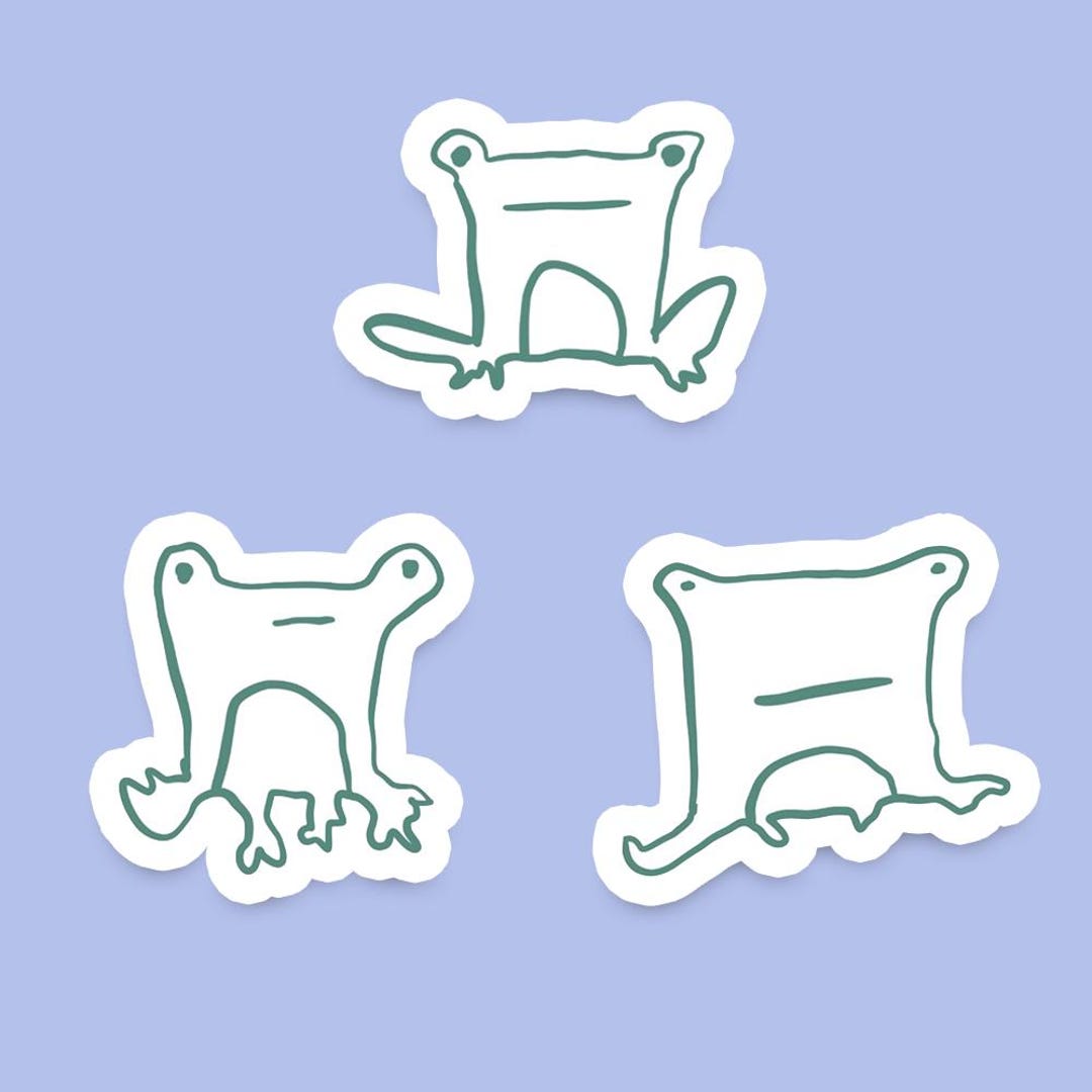 Frog Stickers Waterproof Vinyl - Etsy